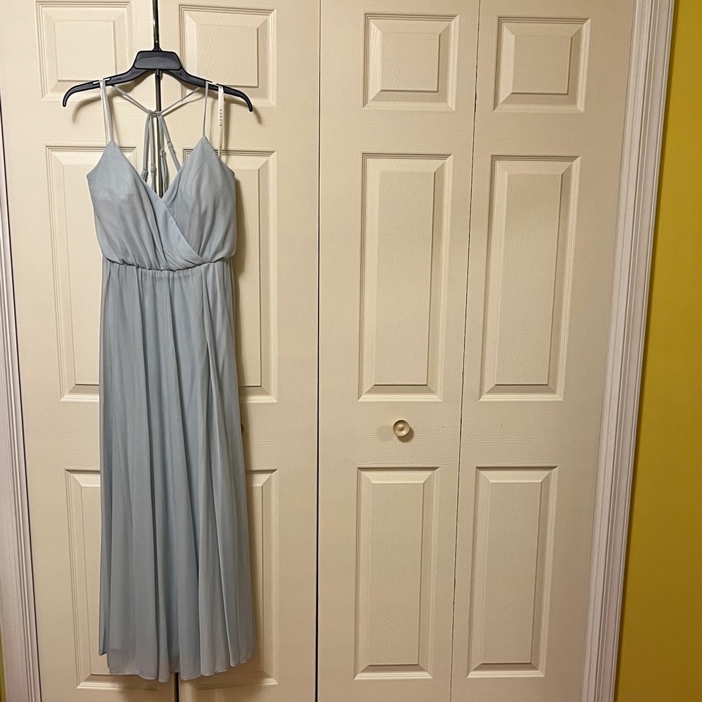 Azazie Darcy bridesmaid dress in Mist size A14